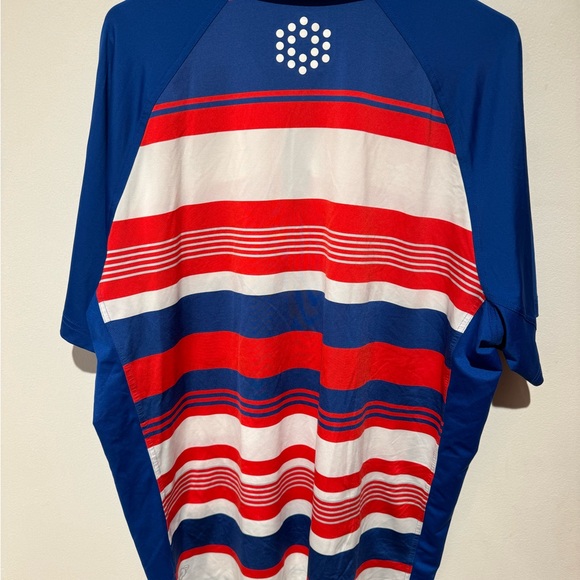 Puma Golf PWR Cool Red White and Blue Polo XXL - Picture 4 of 5